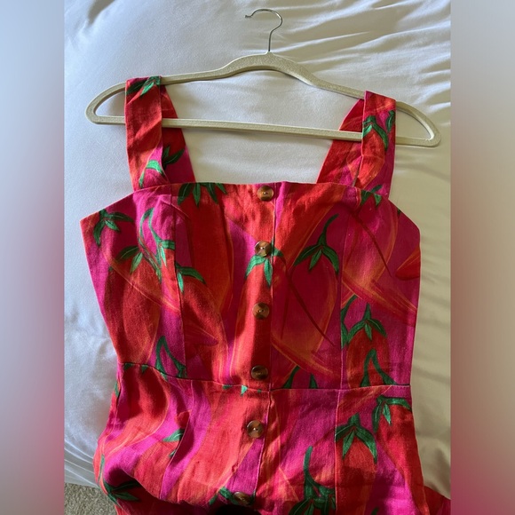 Farm Rio Linen Mini Dress XS - Picture 13 of 14